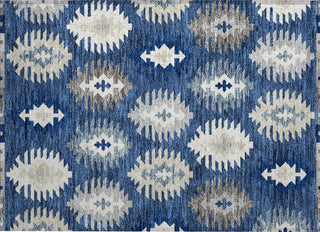 Piper Looms Chantille Southwest ACN983 Navy Machine Washable Area Rug Scatter Main Image