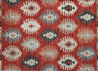 Piper Looms Chantille Southwest ACN983 Red Machine Washable Area Rug Scatter Main Image