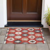 Piper Looms Chantille Southwest ACN983 Red Machine Washable Area Rug Scatter Outdoor Lifestyle Image Feature