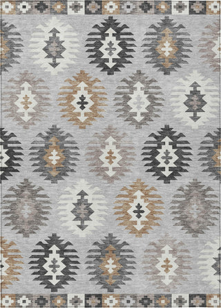 Piper Looms Chantille Southwest ACN983 Silver Machine Washable Area Rug main image