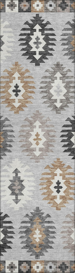 Piper Looms Chantille Southwest ACN983 Silver Machine Washable Area Rug Runner Main Image