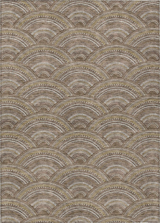 Piper Looms Chantille Circles ACN984 Brown Machine Washable Area Rug main image