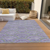 Piper Looms Chantille Circles ACN984 Lavender Machine Washable Area Rug Outdoor Lifestyle Image Feature