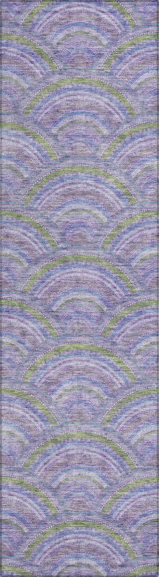Piper Looms Chantille Circles ACN984 Lavender Machine Washable Area Rug Runner Main Image