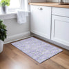 Piper Looms Chantille Circles ACN984 Lavender Machine Washable Area Rug Scatter Lifestyle Image Feature