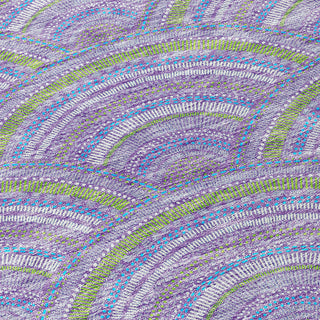 Piper Looms Chantille Circles ACN984 Lavender Machine Washable Area Rug Swatch Image