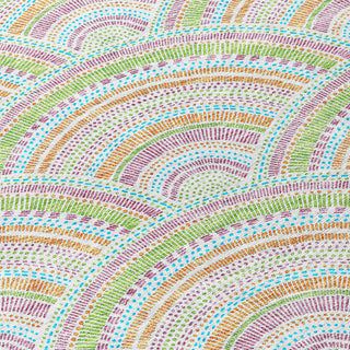 Piper Looms Chantille Circles ACN984 Pearl Machine Washable Area Rug Swatch Image
