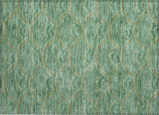 Piper Looms Chantille Circles ACN984 Sage Machine Washable Area Rug Scatter Main Image