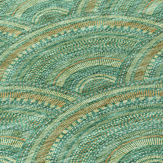 Piper Looms Chantille Circles ACN984 Sage Machine Washable Area Rug Swatch Image