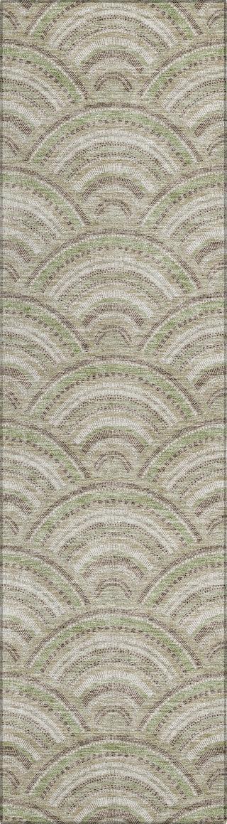 Piper Looms Chantille Circles ACN984 Taupe Machine Washable Area Rug Runner Main Image