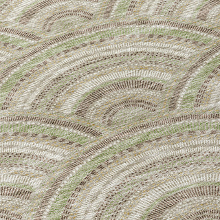 Piper Looms Chantille Circles ACN984 Taupe Machine Washable Area Rug Swatch Image