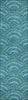 Piper Looms Chantille Circles ACN984 Teal Machine Washable Area Rug Runner Main Image