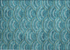 Piper Looms Chantille Circles ACN984 Teal Machine Washable Area Rug Scatter Main Image