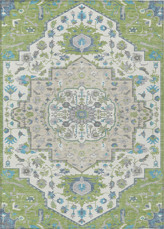 Piper Looms Chantille Oriental ACN985 Aloe Machine Washable Area Rug main image