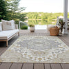 Piper Looms Chantille Oriental ACN985 Beige Machine Washable Area Rug Outdoor Lifestyle Image Feature