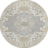 Piper Looms Chantille Oriental ACN985 Beige Machine Washable Area Rug Round Main Image