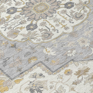 Piper Looms Chantille Oriental ACN985 Beige Machine Washable Area Rug Swatch Image