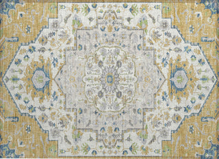 Piper Looms Chantille Oriental ACN985 Gold Machine Washable Area Rug Scatter Main Image