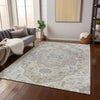 Piper Looms Chantille Oriental ACN985 Ivory Machine Washable Area Rug Lifestyle Image Feature