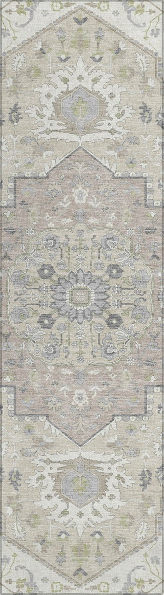 Piper Looms Chantille Oriental ACN985 Ivory Machine Washable Area Rug Runner Main Image