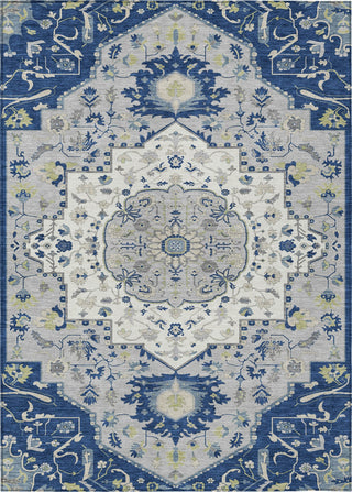 Piper Looms Chantille Oriental ACN985 Navy Machine Washable Area Rug main image