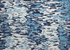 Piper Looms Chantille Stripes ACN986 Blue Machine Washable Area Rug Scatter Main Image