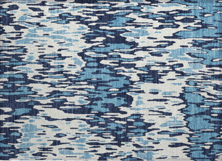 Piper Looms Chantille Stripes ACN986 Blue Machine Washable Area Rug Scatter Main Image