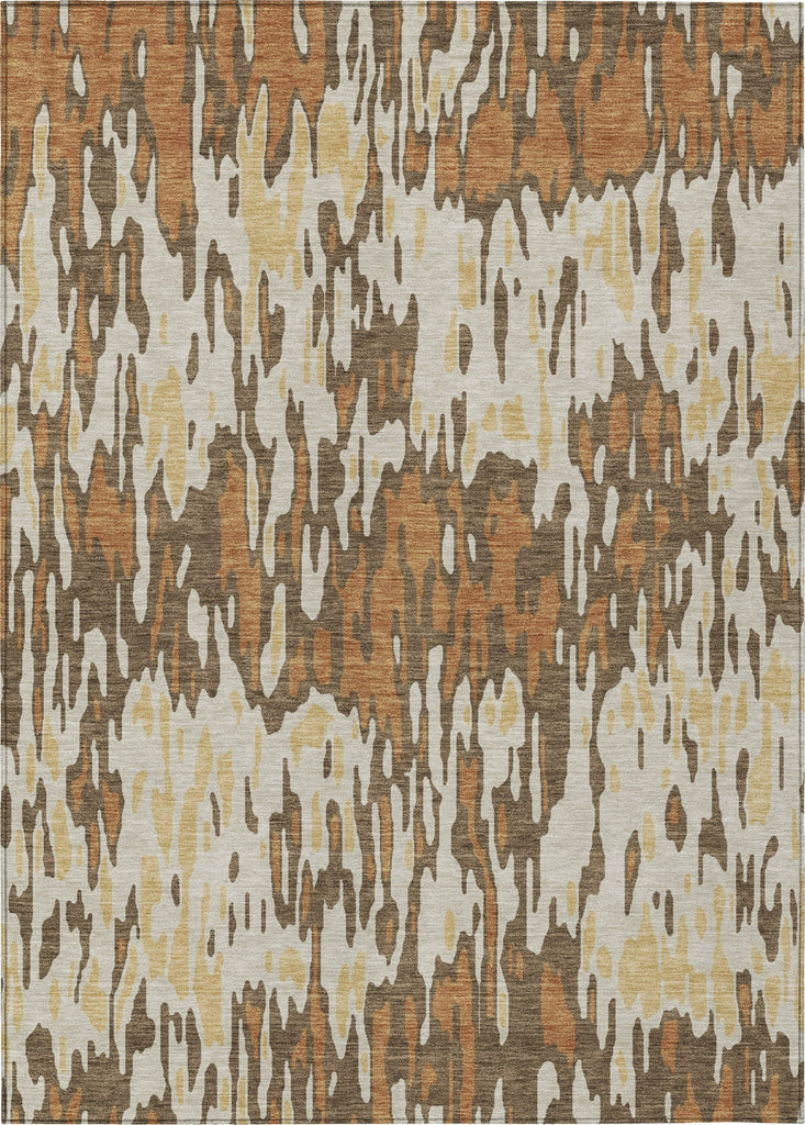 Piper Looms Chantille Stripes ACN986 Copper Machine Washable Area Rug main image