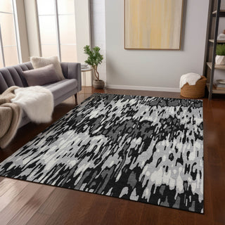 Piper Looms Chantille Stripes ACN986 Gray Machine Washable Area Rug Lifestyle Image Feature