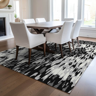 Piper Looms Chantille Stripes ACN986 Gray Machine Washable Area Rug Lifestyle Image Feature