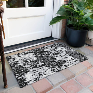 Piper Looms Chantille Stripes ACN986 Gray Machine Washable Area Rug Scatter Outdoor Lifestyle Image Feature