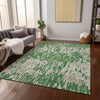 Piper Looms Chantille Stripes ACN986 Green Machine Washable Area Rug Lifestyle Image Feature