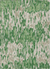 Piper Looms Chantille Stripes ACN986 Green Machine Washable Area Rug main image