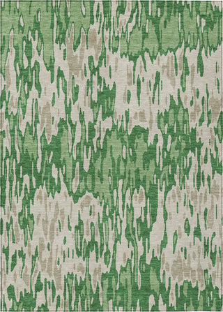 Piper Looms Chantille Stripes ACN986 Green Machine Washable Area Rug main image