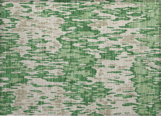 Piper Looms Chantille Stripes ACN986 Green Machine Washable Area Rug Scatter Main Image