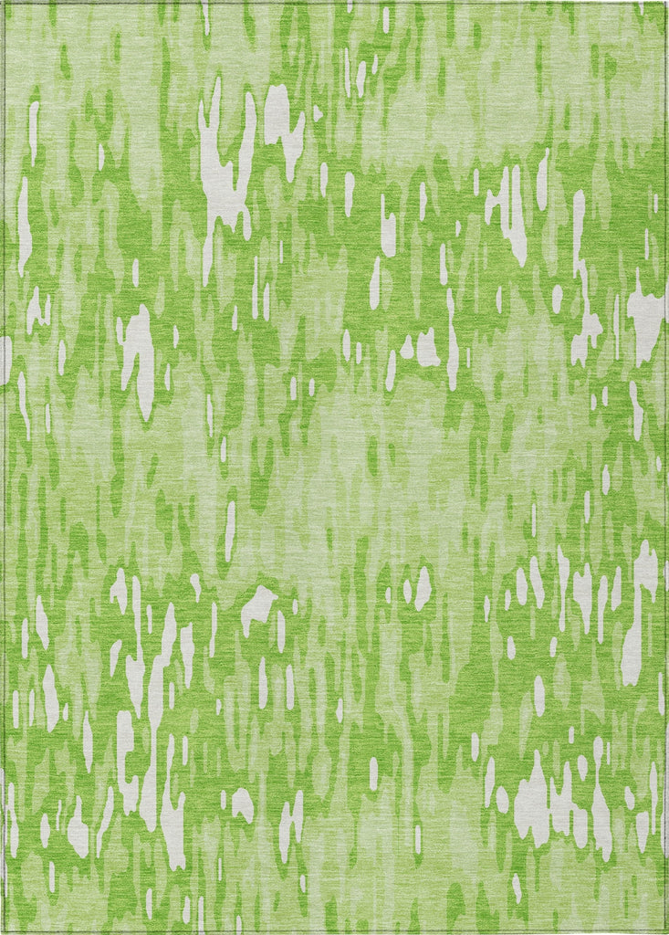 Piper Looms Chantille Stripes ACN986 Lime Machine Washable Area Rug main image