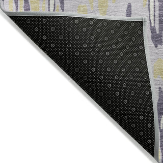 Piper Looms Chantille Stripes ACN986 Purple Machine Washable Area Rug Backing Image