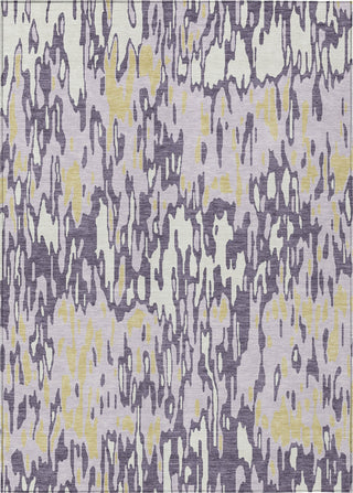 Piper Looms Chantille Stripes ACN986 Purple Machine Washable Area Rug main image