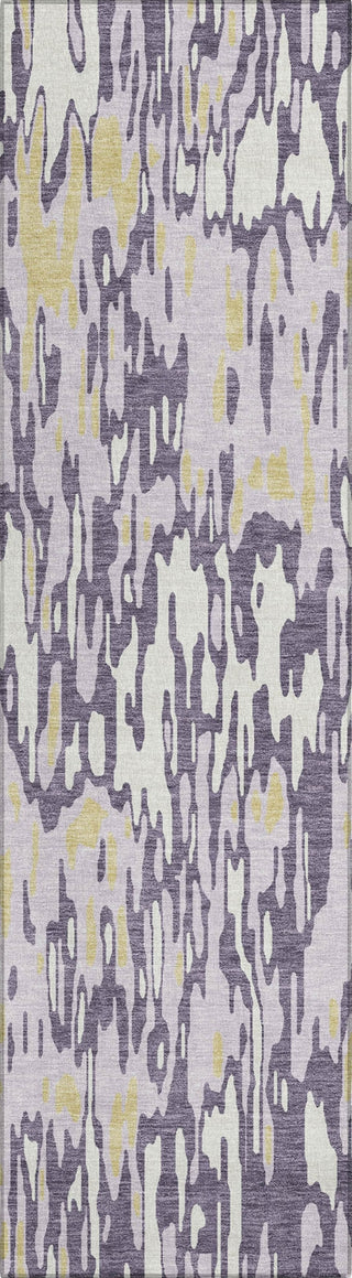 Piper Looms Chantille Stripes ACN986 Purple Machine Washable Area Rug Runner Main Image