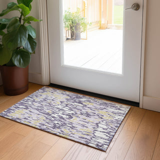 Piper Looms Chantille Stripes ACN986 Purple Machine Washable Area Rug Scatter Lifestyle Image Feature