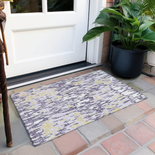 Piper Looms Chantille Stripes ACN986 Purple Machine Washable Area Rug Scatter Outdoor Lifestyle Image Feature