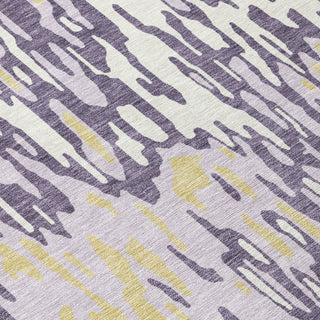 Piper Looms Chantille Stripes ACN986 Purple Machine Washable Area Rug Swatch Image