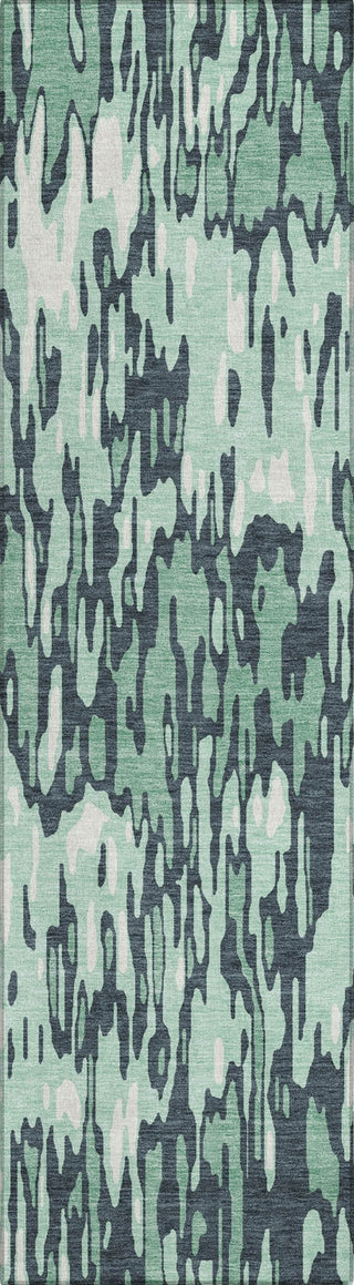 Piper Looms Chantille Stripes ACN986 Sage Machine Washable Area Rug Runner Main Image
