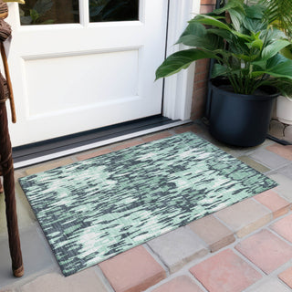 Piper Looms Chantille Stripes ACN986 Sage Machine Washable Area Rug Scatter Outdoor Lifestyle Image Feature