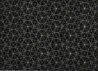 Piper Looms Chantille Geometric ACN987 Black Machine Washable Area Rug Scatter Main Image
