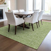 Piper Looms Chantille Geometric ACN987 Green Machine Washable Area Rug Lifestyle Image Feature