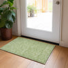 Piper Looms Chantille Geometric ACN987 Green Machine Washable Area Rug Scatter Lifestyle Image Feature