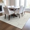 Piper Looms Chantille Geometric ACN987 Linen Machine Washable Area Rug Lifestyle Image Feature