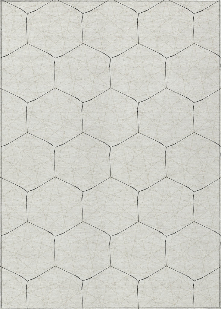 Piper Looms Chantille Geometric ACN987 Linen Machine Washable Area Rug main image