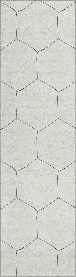 Piper Looms Chantille Geometric ACN987 Linen Machine Washable Area Rug Runner Main Image